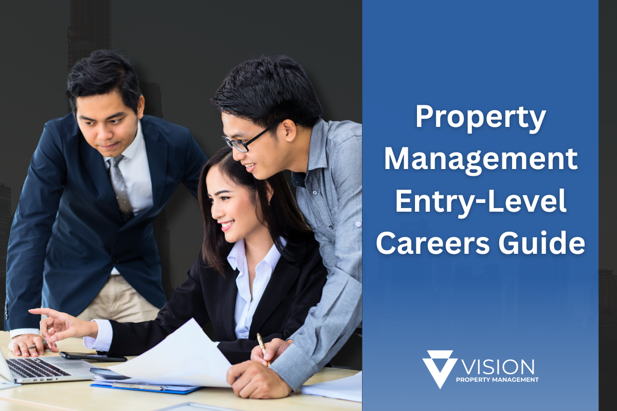 Property management entry level team working onsite